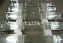 玻璃列管冷凝器,膠木法蘭帶膠圈,有機玻璃視鏡